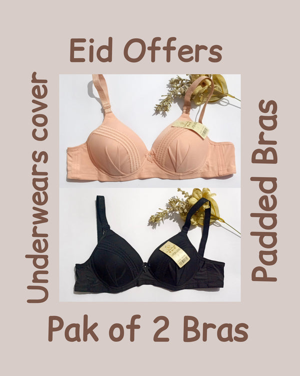 Pak of 2 padded Bra Push Up,Pakistan ki sabse bari ladies undergarments online business