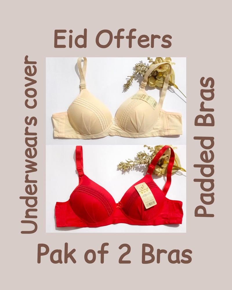 Pak of 2 padded Bra Push Up,Pakistan ki sabse bari ladies undergarments online business